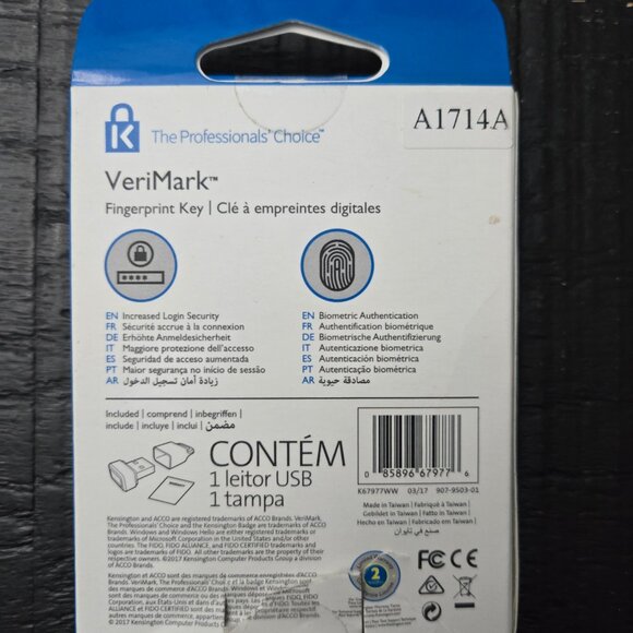 Kensington- VeriMark Fingerprint Key, open box. Never Used. - Picture 4 of 5